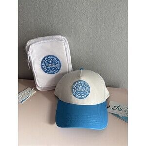 Jeeter Clouded 420 Side Crossbody Bag & Hat Set White/Blue